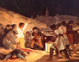 Vintage Art Print Book Plate Print SCENES OF MAY 3 1808 Francisco Goya Spain 59 - Picture 1 of 7