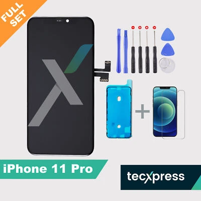 TECXPRESS iPhone 11 Pro Display LCD Bildschirm OLED Ersatz Touch Screen TFT Incell Retina