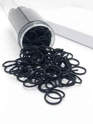 50 NEW EXTRA SUPER STRONG MINI SMALL HAIR ELASTICS BOBBLES BANDS KIDS HAIR TIE - Image 1 of 2