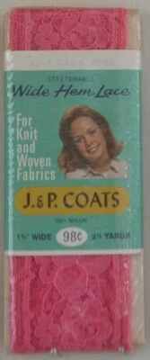 Wrights /Coats  Stretch Flexi-lace Hem Facing - 1 3/4" w x 2 1/2 yd - 20 colors! - Image 1 of 2