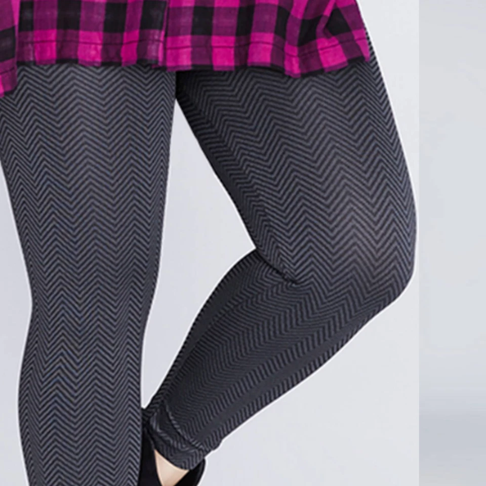 Legging Lane Bryant espiga RAYAS cintura elástica pull-on. TALLA PLUS E-F Foto 1 de 4