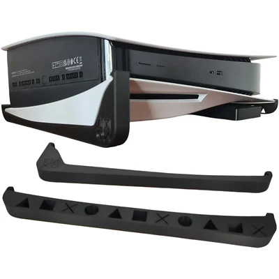 Sony PlayStation 5 PS5 Disc Horizontal Stand Rails Feet Console Support Dock Set Foto 1 de 4
