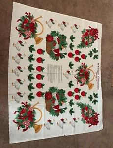 Cranston VIP Cotton Fabric Panel Bountiful Christmas Appliques Goose Brand New - Picture 1 of 4
