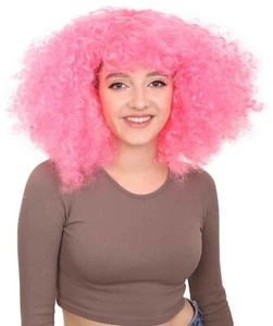 Womens Pinky Afro Wig HW-2789 - Picture 1 of 9