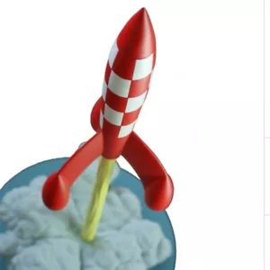 Estatuilla Moulinsart 46405 Lift-off Cohete 40cm "Les Icones" Resina Fusible Modelo - Imagen 1 de 5