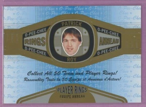 2013 13-14 O-PEE-CHEE PLAYER RINGS CANADIENS PATRICK ROY #R-34 - Foto 1 di 1