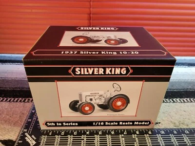 Silver King 10-20 1/16 resin farm tractor replica collectible by SpecCast  - Image 1 of 4