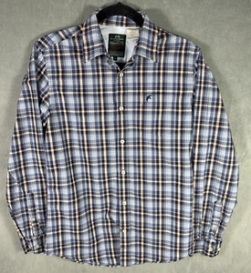 Racing Green Great Britain Lands' End Mens Shirt Small Plaid John O'Groats - Picture 1 of 5