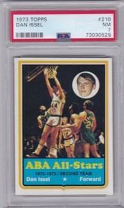 1973-74 TOPPS BASKETBALL DAN ISSEL #210 COLONELS PSA 7 *063