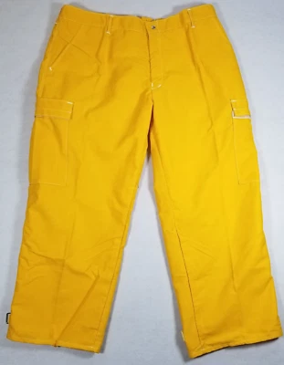 Nomex Crew Boss Wildfire Yellow Fire Fighter Pants WSS WBPC60Y 3XL/32 - XXXL 32 - Image 1 of 4