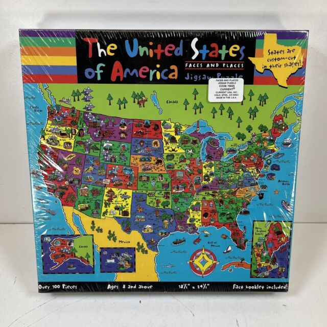 Preços baixos em Mapas Great American Puzzle Factory Quebra-cabeças  Contemporâneos