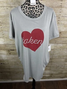 Neu mit Etikett Lularoe Liv Graphic T-Shirt Rundhalsausschnitt weich bequem Freizeitshirt Größe 3XL - Bild 1 von 6