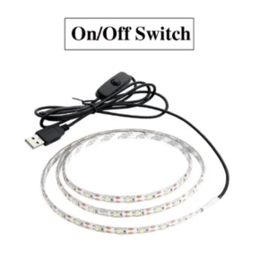 DC5V 2835 USB LED Strip Light SMD USB Cable Power RGB LED Light lamp Flexible - Picture 1 of 7