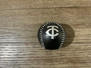 Minnesota Twins Baseball Black with White Stitching - Picture 1 of 6