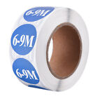 Clothing 6-9M Size Sticker Label 25mm/1inch 1 Roll 500 Round Adhesive Labels