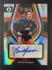 DAVID SEAMAN 2022-23 Panini Select EPL Prizm Auto Arsenal Autograph QTY * gb - Picture 1 of 14