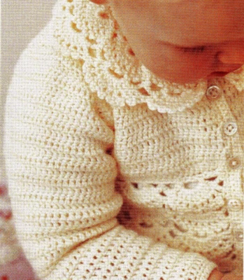 ADORABLE Itty Bitty Baby Sweater/Crochet Pattern INSTRUCTIONS ONLY - Image 1 of 2