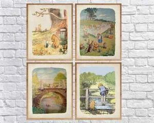 High quality poster of a Winnie the Pooh Prints ,A. A. Milne's Winnie the Pooh - Picture 1 of 6