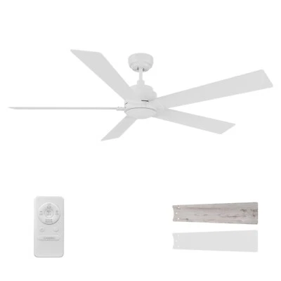 SMAAIR Welland 60" Indoor Downrod Ceiling Fan with Remote No LED Light