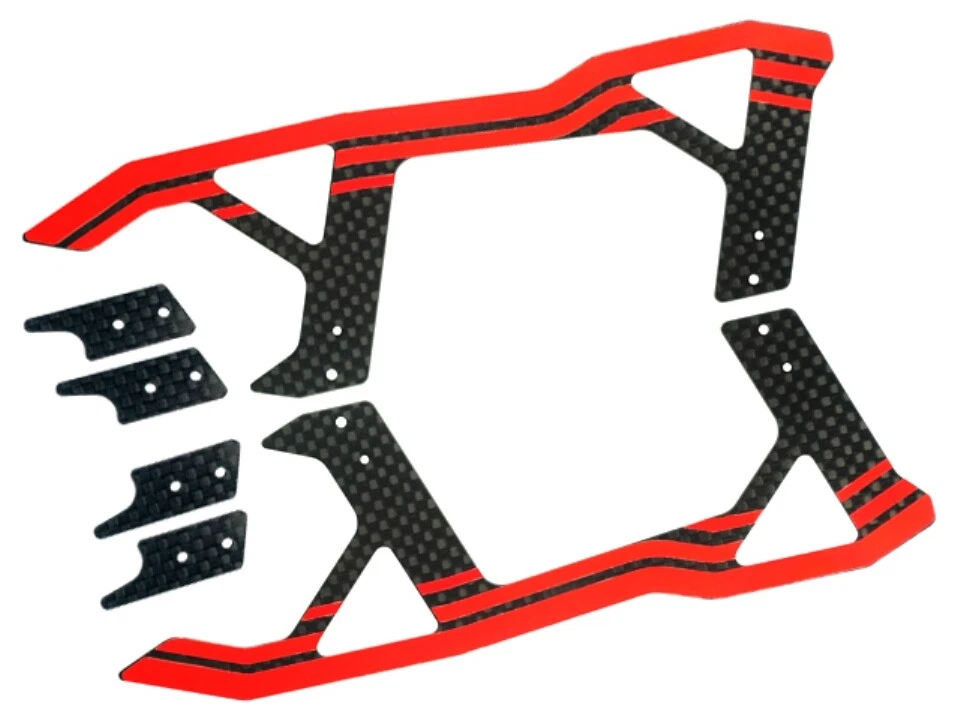Carbon Fiber Landing Skids(RED)(for MH Landing Gear series 250CFX/270CFX/300CFX) - Image 1 of 1