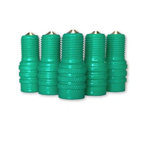 25 Haltec Green Double Seal Inflate Through Valve caps for Trucks RVs and Semis - Picture 1 of 6