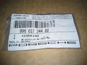 Porsche 996 637 344 00 Key Ring Identification Color Marking. NOS - Bild 1 von 5