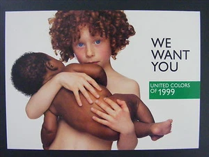 We Want You United Colors Of 1999 Benetton Children Promo Advertising Postcard - Picture 1 of 2