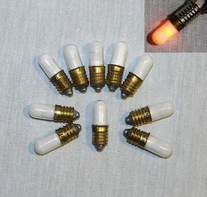 20 Stck. Orange Neon Nixie Röhrenlampe Lampe E10 Basis Nos UdSSR - Bild 1 von 3
