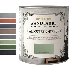 Wandfarbe Mineral Kalkstein-Effekt 1L/2.5 L Tuchmatt Innen Farbwahl Rust-Oleum - Bild 1 von 9