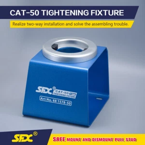 SFX CAT-50/SK-50/JT-50 Tightening Fixture CNC Collet Chuck Lock Seat New Design - Picture 1 of 12