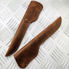 Cowhide Leather Straight Knife Scabbard Sheath Case Long Knife Pouch Cover g