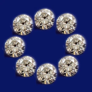 Set 0,80 kt erstklassiger Rundschliff 100 % natürlicher weißer Diamant mit kostenlosem Zertifikat - Bild 1 von 1