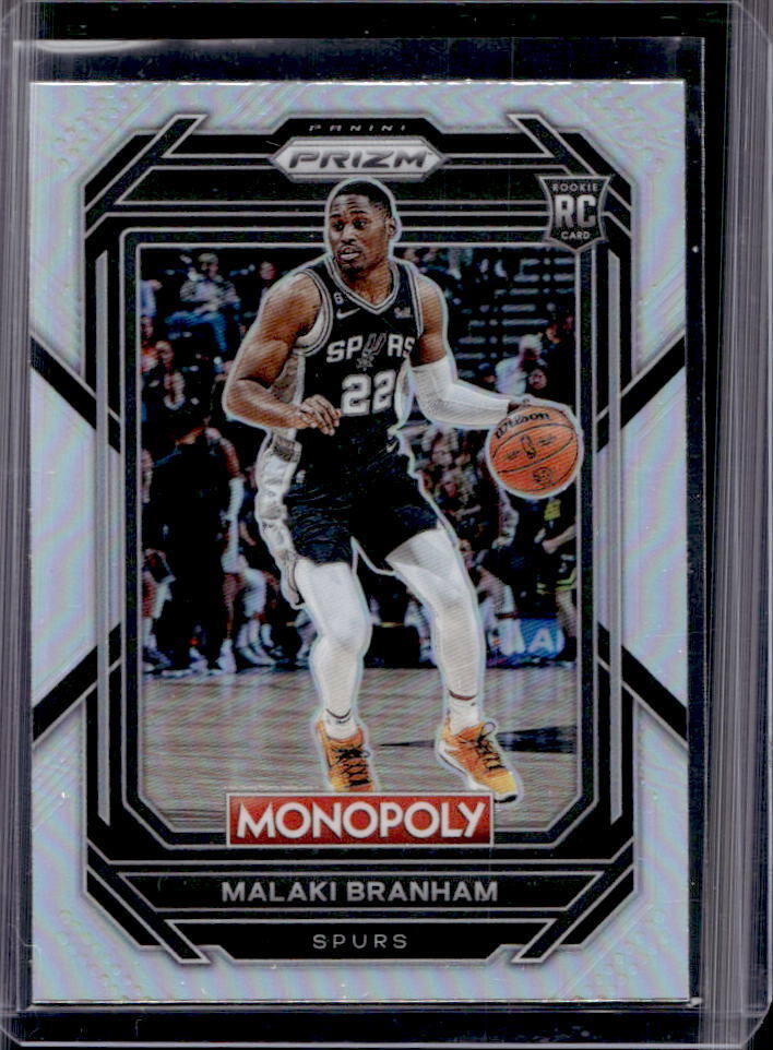 2022-23 Prizm Monopoly Malaki Branham Silver Prizm Rookie RC #81 Spurs