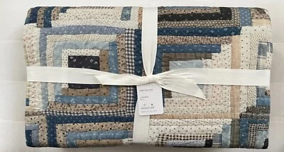 Pottery Barn LASSEN HANDCRAFTED REVERSIBLE King California King Quilt NWT - Image 1 of 3