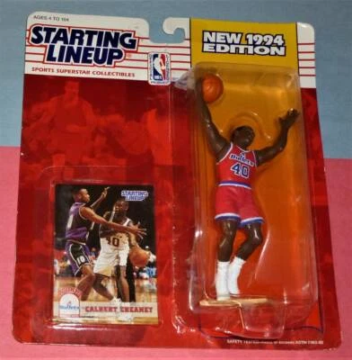 1994 CALBERT CHEANEY Washington Bullets Rookie #40 sole Starting Lineup - Image 1 of 3