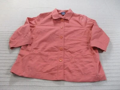 Chaqueta Koret para mujer 16 rosa con cuello abotonado manga larga poliéster liso Foto 1 de 4