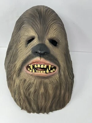 Chewbacca Star Wars Full Head Rubber Halloween Mask Rubie's Costume Licensed - Image 1 of 4
