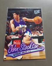 JOHN STOCKTON NBA CARD FLEER ULTRA 1996-97 # 256 UTAH JAZZ