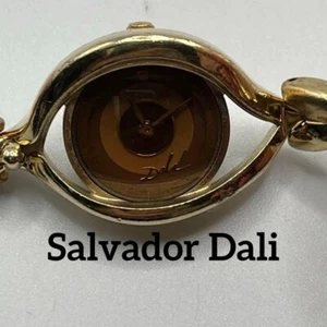 Salvador Dali Eye of Time Watch Quartz Battery Replaced Rare Japan Collectible - Picture 1 of 13