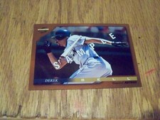 DEREK BELL 1996 SCORE PINNACLE DUGOUT SAMPLE  BASEBALL CARD