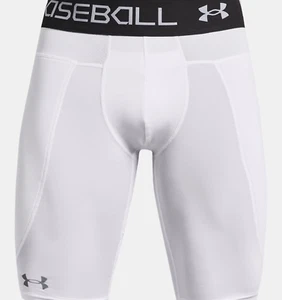 Under Armour Mens White UA Utility Pro Baseball Sliding Shorts - Picture 1 of 3