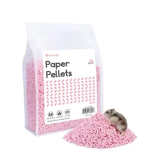 Hamster Paper Pellets Bedding 1.8LB Syrian Hamster Gerbil Mice Pink Bedding - Picture 1 of 6