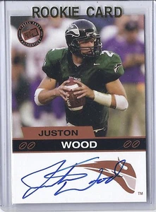 2003 Press Pass Football Justin Wood Bronze Portland State Autographed RC - Picture 1 of 2