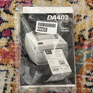 Zebra DA402 Stripe Series Direct Thermal Label Printer Users Guide - SEALED - Picture 1 of 3