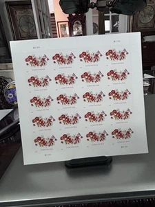 New Sheet of 20 USPS " Tulips” 2022 Series - MINT FV $14.60 FOREVER STAMPS - Picture 1 of 2
