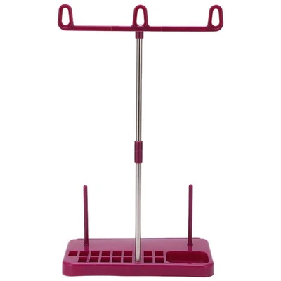 Purple Sewing Machine Thread Stand Detachable 3 Spools Holder  Household Sewing - Image 1 of 4