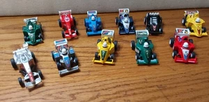 Yida Plastic Pull Back Racing Cars Vintage 1998 Lot 11 Red Green Yellow White - Picture 1 of 5