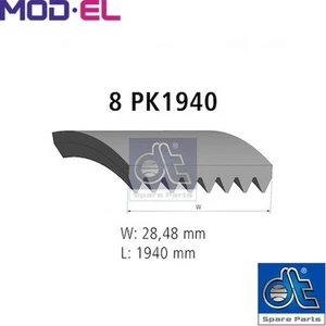VRIBBED BELT 4.80548 FOR MERCEDES-BENZ VARIO/Platform/Chassis/Van/Bus/Cab/with - Picture 1 of 13