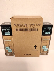 Base Maybelline Fit Me Mate + Sin Poros - Beige Sol #310 - Lote de 2 - Imagen 1 de 3