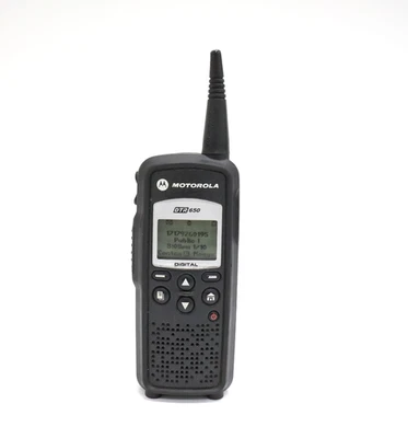 Motorola DTR650 Digital Two-Way Radio Black - Image 1 of 4